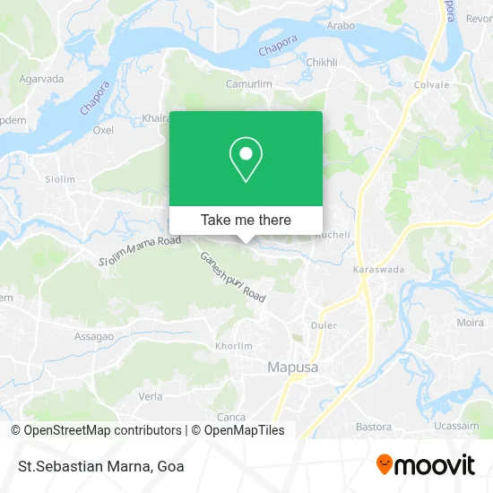 St.Sebastian Marna map