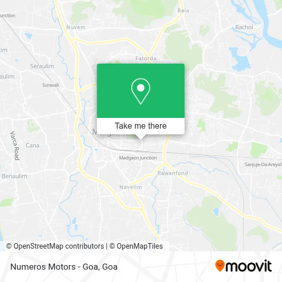 Numeros Motors - Goa map