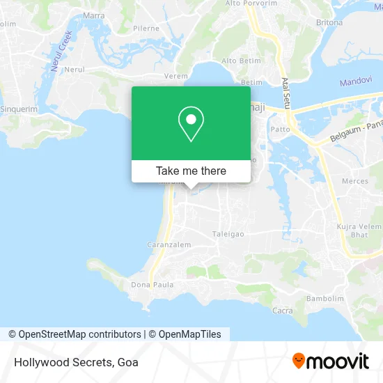 Hollywood Secrets map