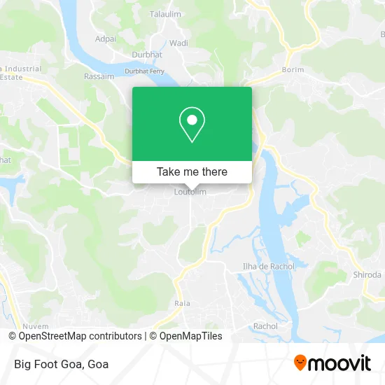 Big Foot Goa map