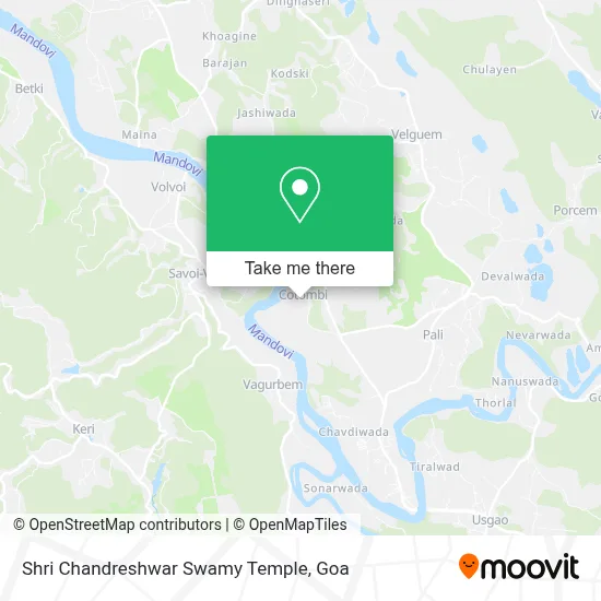 Shri Chandreshwar Swamy Temple map
