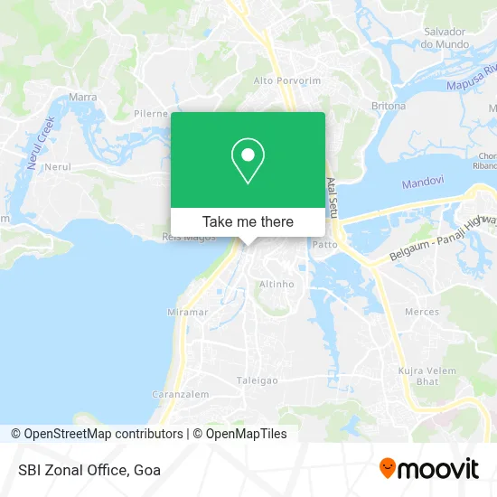 Sbi Zonal Office map