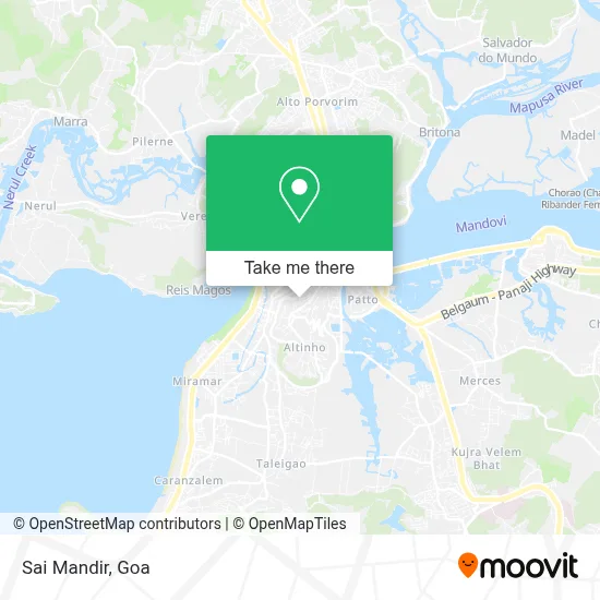Sai Mandir map