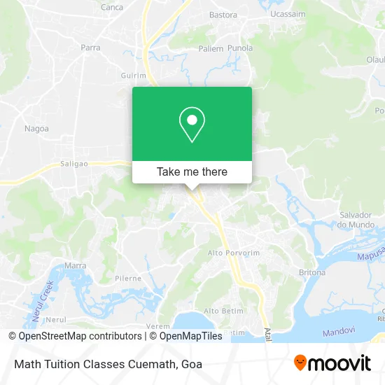 Math Tuition Classes Cuemath map