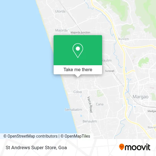 St Andrews Super Store map