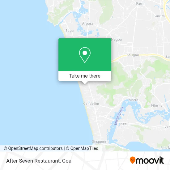 After Seven Restaurant map
