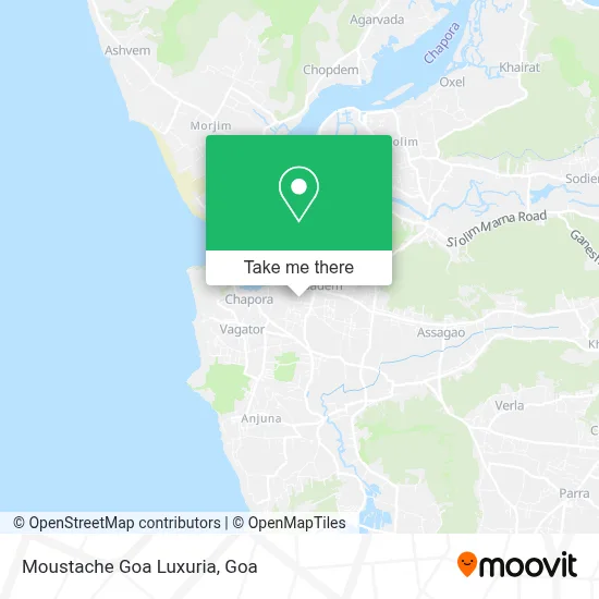 Moustache Goa Luxuria map