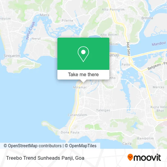 Treebo Trend Sunheads Panji map