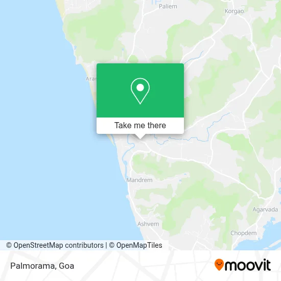 Palmorama map