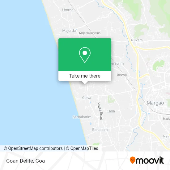 Goan Delite map