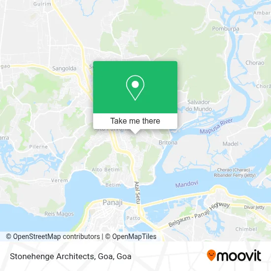 Stonehenge Architects, Goa map