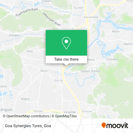 Goa Synergies Tyres map