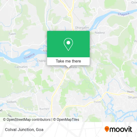 Colval Junction map