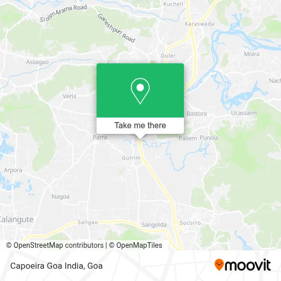 Capoeira Goa India map