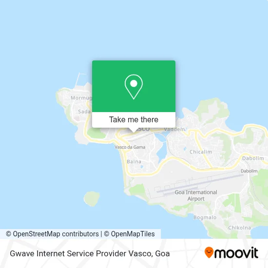 Gwave Internet Service Provider Vasco map