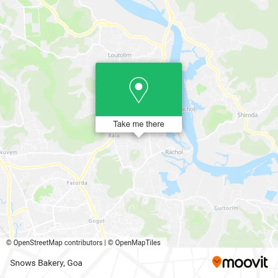 Snows Bakery map