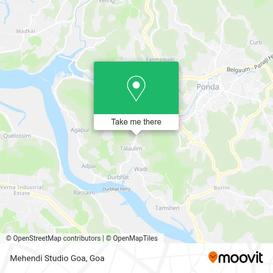 Mehendi Studio Goa map