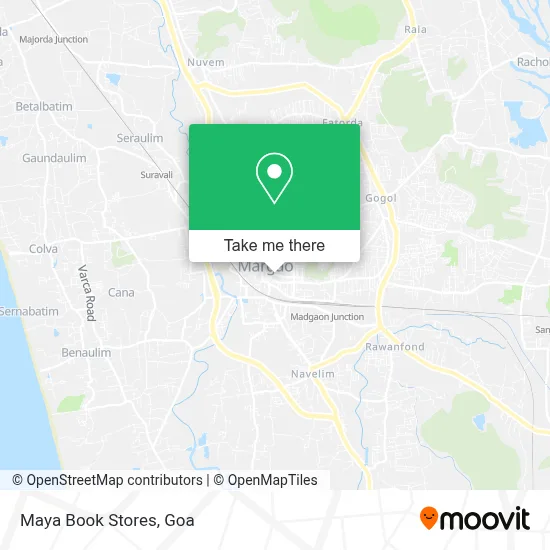 Maya Book Stores map