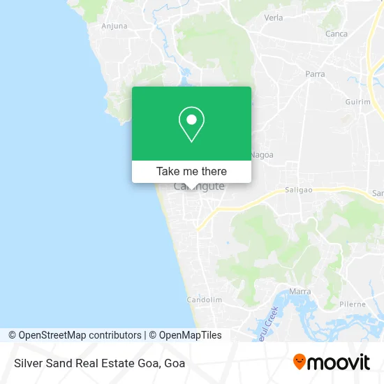 Silver Sand Real Estate Goa map