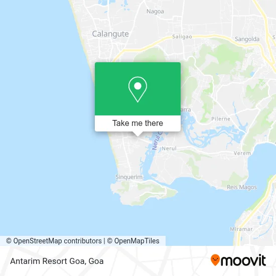 Antarim Resort Goa map