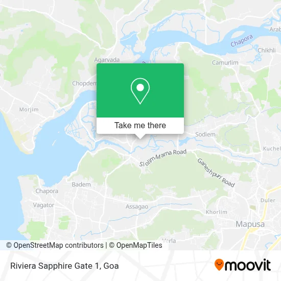 Riviera Sapphire Gate 1 map