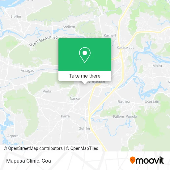 Mapusa Clinic map
