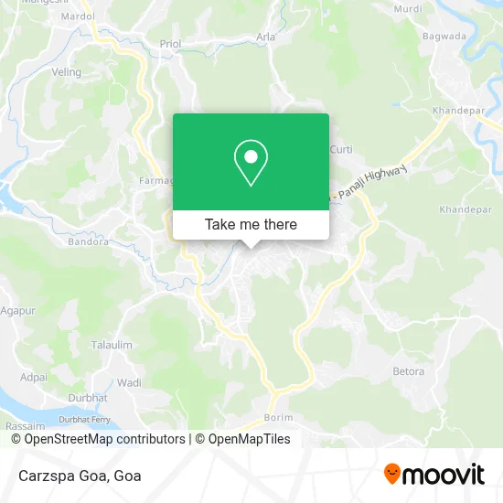 Carzspa Goa map