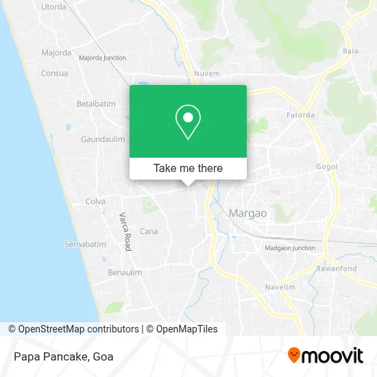 Papa Pancake map