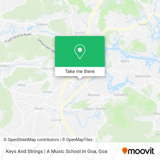 Keys And Strings | A Music School In Goa map