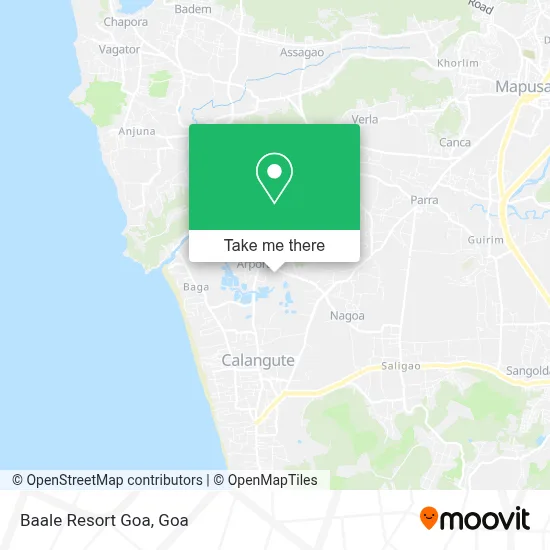Baale Resort Goa map