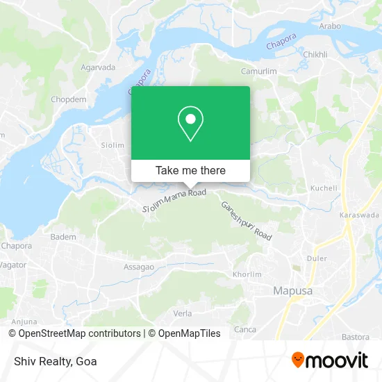 Shiv Realty map
