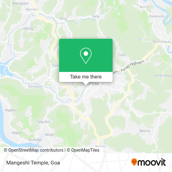 Mangeshi Temple map
