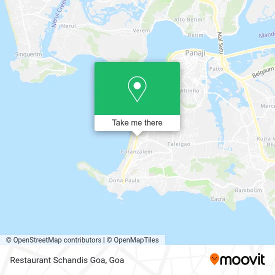 Restaurant Schandis  Goa map