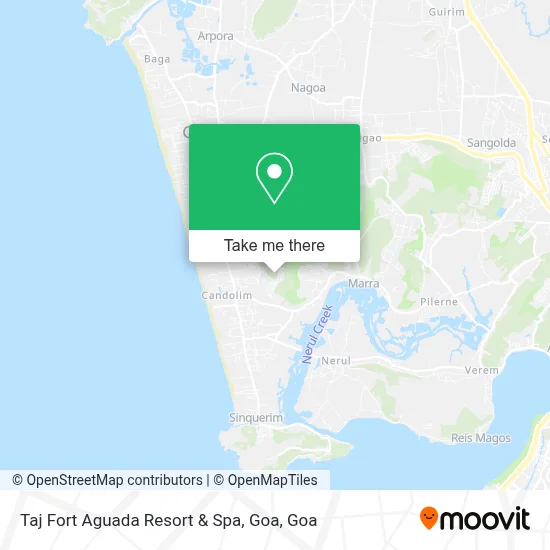 Taj Fort Aguada Resort & Spa, Goa map