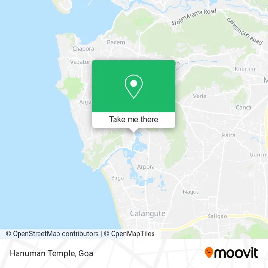 Hanuman Mandir map