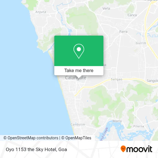 Oyo 1153 the Sky Hotel map