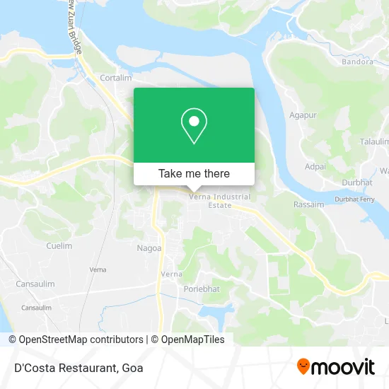 D'Costa Restaurant map