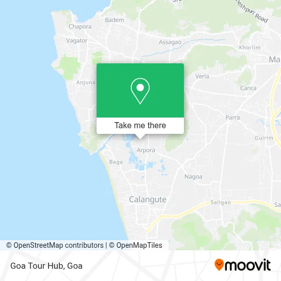 Goa Tour Hub map