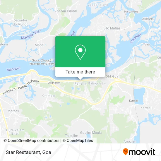 Star Restaurant map