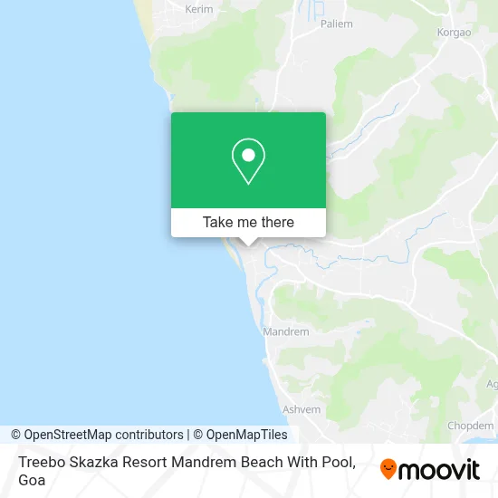 Treebo Skazka Resort Mandrem Beach With Pool map