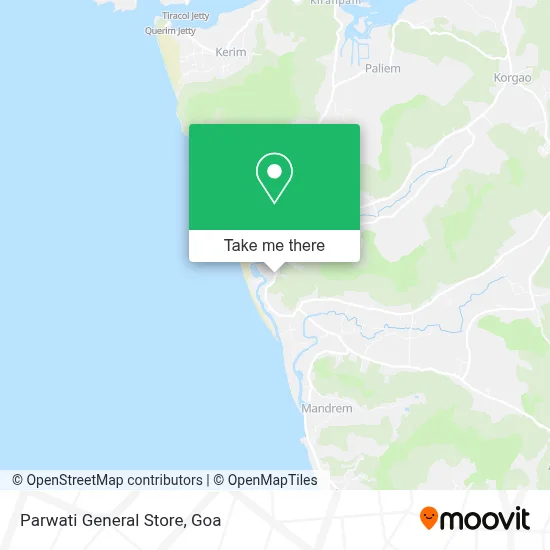 Parwati General Store map