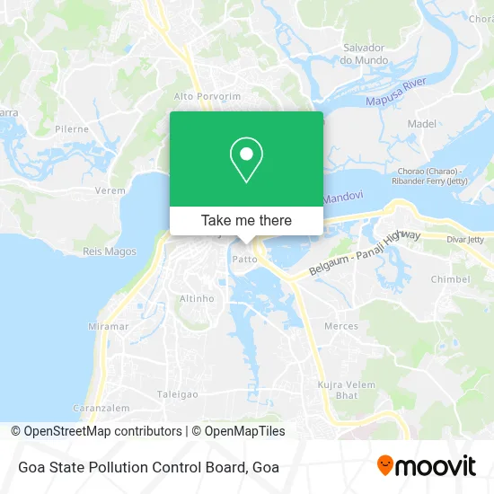 Goa State Pollution Control Board map