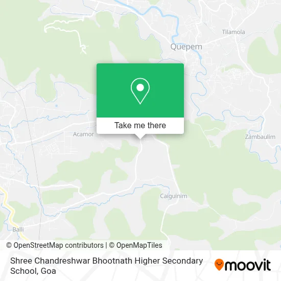 Shree Chandreshwar Bhootnath Higher Secondary School map