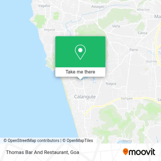 Thomas Bar And Restaurant map