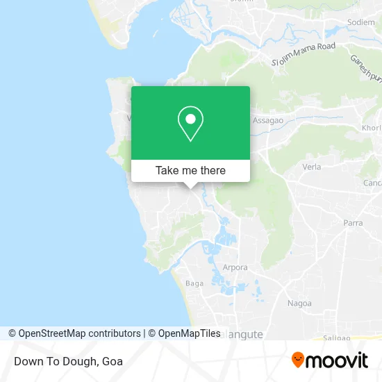 Down To Dough map