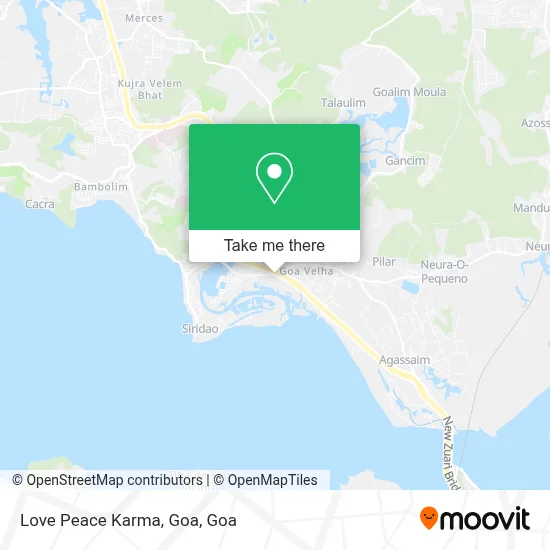 Love Peace Karma, Goa map