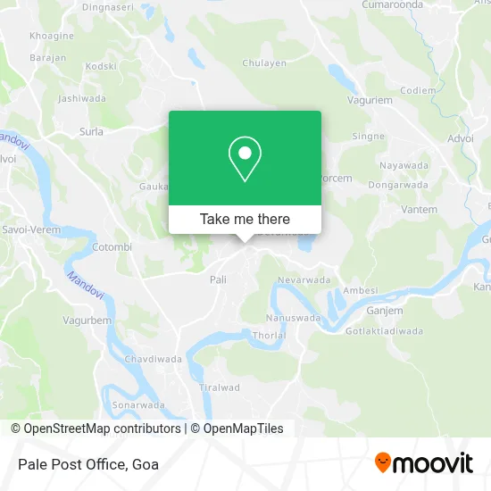 Pale Post Office map
