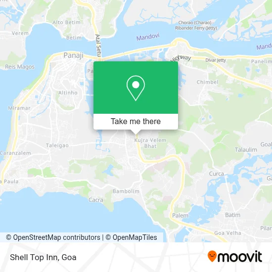 Shell Top Inn map