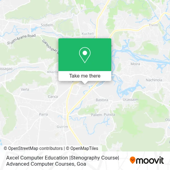 Axcel Computer Education |Stenography Course| Advanced Computer Courses map