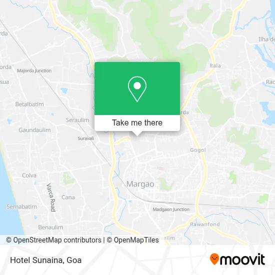 Hotel Sunaina map
